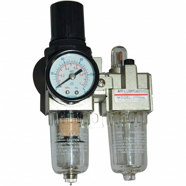 JohnDow - Filter, Regulator & Lubricator (FRL) Units Configuration: 2 Pc. Filter/Regulator-Lubricator Body Type: Standard - Best Tool & Supply