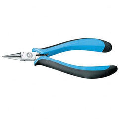 Gedore - Long Nose Pliers; Type: Round Nose ; Head Style: Round Nose ; Jaw Length (Inch): 25/32 ; Jaw Width (Inch): 25/32 ; Jaw Type: Round ; SideCutting: NonSide Cutting - Exact Industrial Supply
