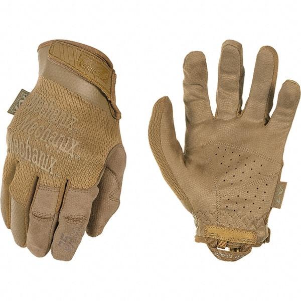 Mechanix Wear - Size M/L Work Gloves - For Work & Driver, Uncoated, Adjustable Closure Cuff, Full Fingered, Tan, Paired - Best Tool & Supply