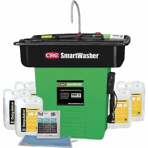 CRC - 25 Gal Free Standing Water-Based Mobile Parts Washer Kit - Best Tool & Supply