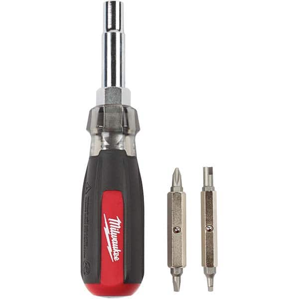 Milwaukee Tool - Bit Screwdrivers Type: Multi-Bit Screwdriver Tip Type: Phillips ; Square; Slotted - Best Tool & Supply