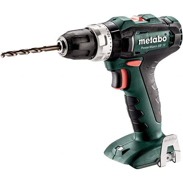 Metabo - 12 Volt 3/8" Keyless Chuck Cordless Hammer Drill - 0 to 21,000 BPM, 0 to 360 & 1,400 RPM, Reversible - Best Tool & Supply