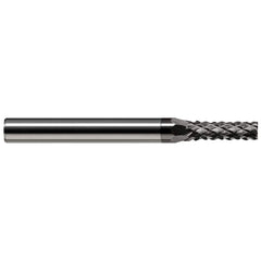 Harvey Tool - 3/16" Diam, 0.563" LOC, 3/16" Shank Diam, 9-Flute Burr-End Diamond-Pattern Router Bit - Exact Industrial Supply