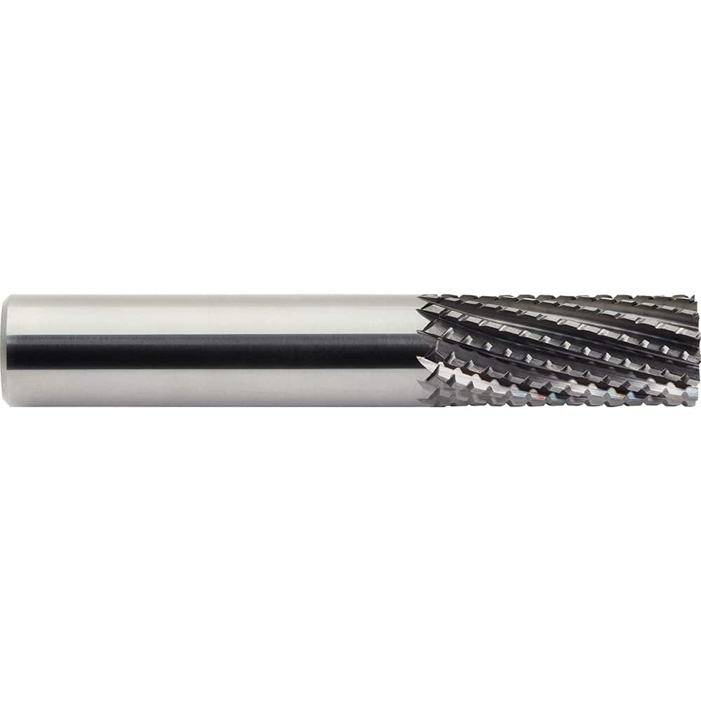 M.A. Ford - 3/8" Diam, 1-1/2" LOC, 3/8" Shank Diam, 12-Flute Burr-End Diamond-Pattern Router Bit - Exact Industrial Supply