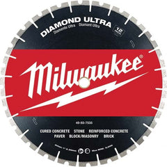 Milwaukee Tool - Wet & Dry-Cut Saw Blades Blade Diameter (Inch): 12 Blade Material: Diamond-Tipped - Best Tool & Supply