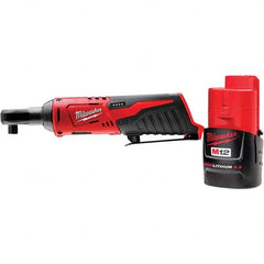 Milwaukee Tool - Cordless Impact Wrenches & Ratchets Voltage: 12.0 Drive Size (Inch): 1/4 - Best Tool & Supply