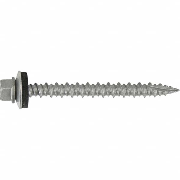 DeWALT Anchors & Fasteners - #10-16, Hex Washer Head, Hex Drive, 1-1/2" Length Under Head, #17 Point, Self Drilling Screw - Exact Industrial Supply