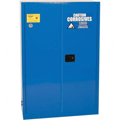 Eagle - Safety Cabinets Hazardous Chemical Type: Corrosive Chemicals Color: Royal Blue - Best Tool & Supply