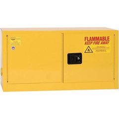 Eagle - Safety Cabinets Hazardous Chemical Type: Flammable and Combustible Liquids Color: Yellow - Best Tool & Supply