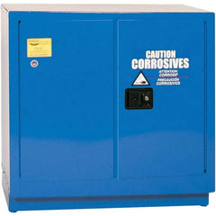 Eagle - Safety Cabinets Hazardous Chemical Type: Corrosive Chemicals Color: Royal Blue - Best Tool & Supply