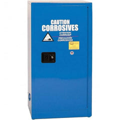 Eagle - Safety Cabinets Hazardous Chemical Type: Corrosive Chemicals Color: Royal Blue - Best Tool & Supply