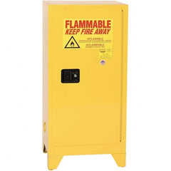 Eagle - Safety Cabinets Hazardous Chemical Type: Flammable and Combustible Liquids Color: Yellow - Best Tool & Supply