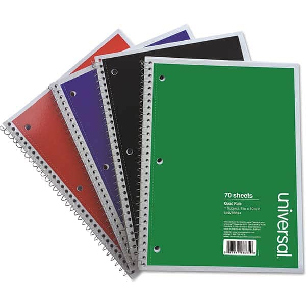 UNIVERSAL - Note Pads, Writing Pads & Notebooks Writing Pads & Notebook Type: Quadrille Pads Size: 10-1/2 x 8 - Best Tool & Supply