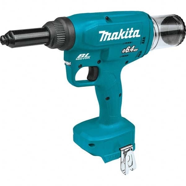 Makita - Cordless Riveters Fastener Type: Cordless Electric Riveter Closed End Rivet Capacity: All up to 1/4 - Best Tool & Supply