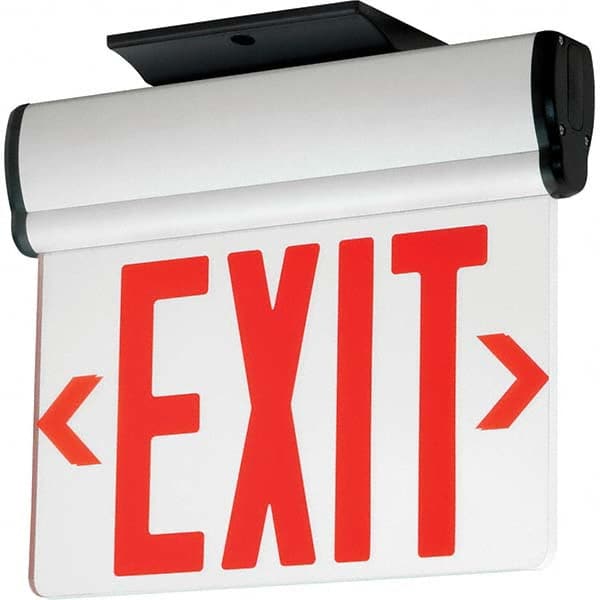 Hubbell Lighting - Illuminated Exit Signs Number of Faces: 1 Letter Color: Red - Best Tool & Supply