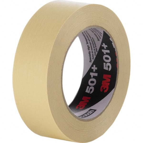 3M - 12mm Wide x 55 m x 7.3 mil Tan Crepe Paper Masking Tape - Best Tool & Supply