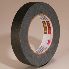 3M - 24mm Wide x 55 m x 5.6 mil Black Crepe Paper Masking Tape - Best Tool & Supply