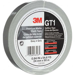 3M - 50m x 24mm x 11 mil Gray Cotton Cloth Gaffers Tape - Best Tool & Supply