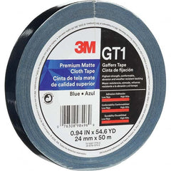 3M - 50m x 24mm x 11 mil Blue Cotton Cloth Gaffers Tape - Best Tool & Supply