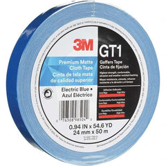 3M - 50m x 24mm x 11 mil Blue Cotton Cloth Gaffers Tape - Best Tool & Supply