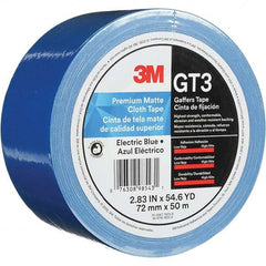 3M - 50m x 72mm x 11 mil Blue Cotton Cloth Gaffers Tape - Best Tool & Supply