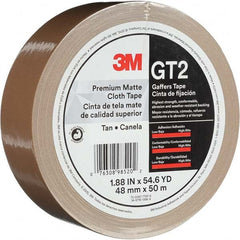 3M - 50m x 48mm x 11 mil Tan Cotton Cloth Gaffers Tape - Best Tool & Supply