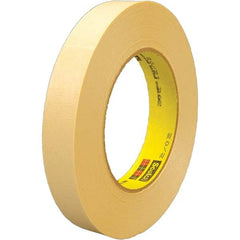 3M - 12mm Wide x 55 m x 6.3 mil Tan Crepe Paper Masking Tape - Best Tool & Supply