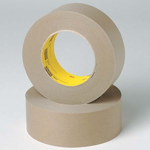 Masking Tape: 12″ Wide, 60 yd Long, 6.5 mil Thick, Medium Brown Crepe Paper, Rubber Adhesive, 35 lb/in Tensile Strength