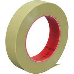 Masking Tape: 1″ Wide, 60 yd Long, 5.1 mil Thick, Green Polypropylene, Rubber Adhesive, 21 lb/in Tensile Strength