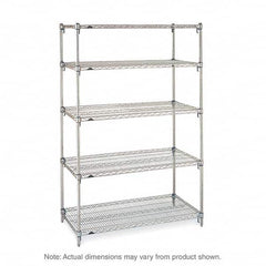 Metro - 2,000 Lb Capacity 5 Shelf Wire Shelving - Starter Unit - Best Tool & Supply