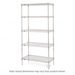 Metro - 2,000 Lb Capacity 5 Shelf Wire Shelving - Starter Unit - Best Tool & Supply