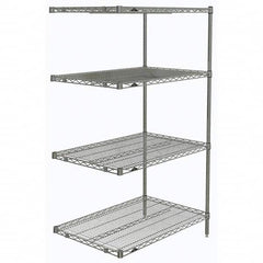 Metro - 2,000 Lb Capacity 4 Shelf Wire Shelving - Add-On Unit - Best Tool & Supply