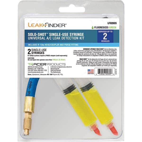 Leak Finder - Automotive Leak Detection Kits Type: A/C Dye Injection Kit Applications: A/C Systems - Best Tool & Supply