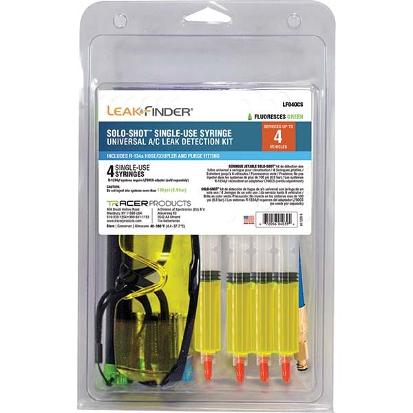 Leak Finder - Automotive Leak Detection Kits Type: A/C Dye Injection Kit Applications: A/C Systems - Best Tool & Supply