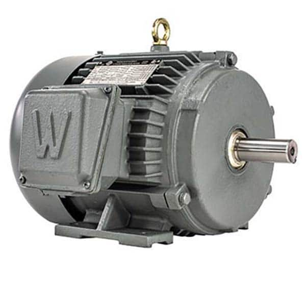 Electric AC/DC Motors; Motor Type: Premium Efficient; Enclosure Style: TEFC; Maximum HorsePower: 5; Minimum Horsepower: 5; Nameplate Rpm: 1800 RPM; Name Plate RPMs: 1800; Horse Power: 5; Voltage: 460 V; 208 - 230 V; Phase: 3; Input Voltage: 460 V; 208 - 2