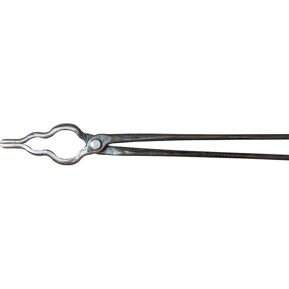 Lansing Forge, Inc. - Tongs; Type: Double Curved; Flat Jaw ; Overall Length (Inch): 18.00000 ; Material: High Carbon Steel - Exact Industrial Supply