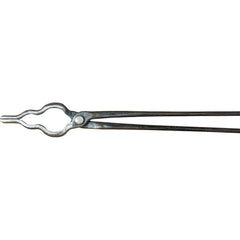 Lansing Forge, Inc. - Tongs; Type: Double Curved; Flat Jaw ; Overall Length (Inch): 18.00000 ; Material: High Carbon Steel - Exact Industrial Supply