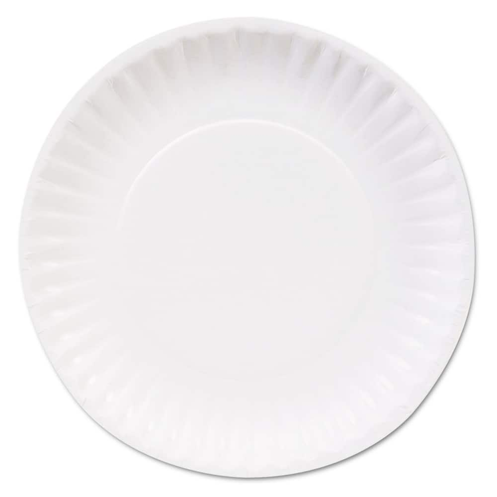 Dixie Basic - Paper & Plastic Cups, Plates, Bowls & Utensils; Breakroom Accessory Type: Plates ; Breakroom Accessory Description: Dinnerware-Plate; Paper ; Color: White - Exact Industrial Supply