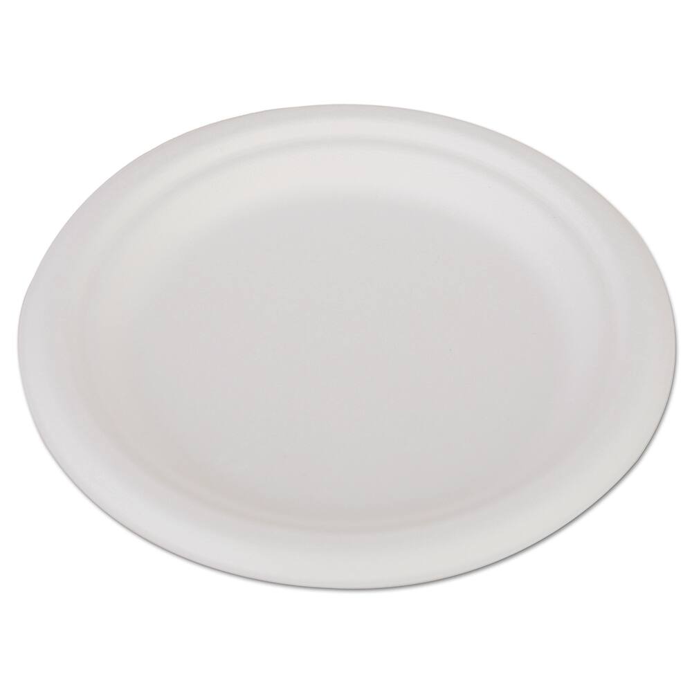 SCT - Paper & Plastic Cups, Plates, Bowls & Utensils; Breakroom Accessory Type: Plates ; Breakroom Accessory Description: Dinnerware-Plate; Bagasse ; Color: White - Exact Industrial Supply