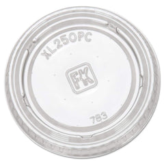 Fabri-Kal - Paper & Plastic Cups, Plates, Bowls & Utensils; Breakroom Accessory Type: Portion Cup Lids ; Breakroom Accessory Description: Cup Lids-Portion Cup ; Color: Clear - Exact Industrial Supply