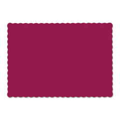 Hoffmaster - Paper & Plastic Cups, Plates, Bowls & Utensils; Breakroom Accessory Type: Tray Mat ; Breakroom Accessory Description: Mats-Tableware Placemat ; Color: Burgundy - Exact Industrial Supply