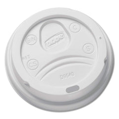 Dixie - Paper & Plastic Cups, Plates, Bowls & Utensils; Breakroom Accessory Type: Hot Cup Lid ; Breakroom Accessory Description: Cup Lids-Hot Cup ; Color: White - Exact Industrial Supply