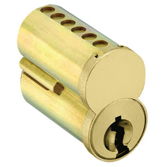 Arrow Lock - Cylinders; Type: Interchangeable Core ; Keying: FB Keyway ; Number of Pins: 7 ; Material: Brass ; Finish/Coating: Satin Brass - Exact Industrial Supply