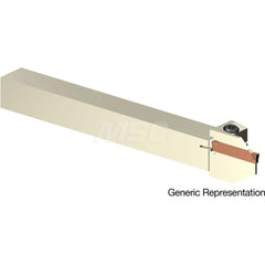 Indexable Cutoff Toolholder: 1/2″ Max Depth of Cut, 1″ Max Workpiece Dia, Left Hand 5/8″ Shank Height, 5/8″ Shank Width, Uses GCMN Inserts, Series GND