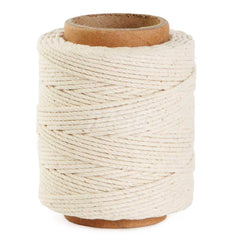 Rope; Rope Construction: 3 Strand Twisted; Material: Cotton; Work Load Limit: 10 lb; Color: White; Breaking Strength: 1000; Application: General Purpose; Cover Material: Cotton; Rope Strand Count: 3; Package Type: Hank; Additional Information: Additional