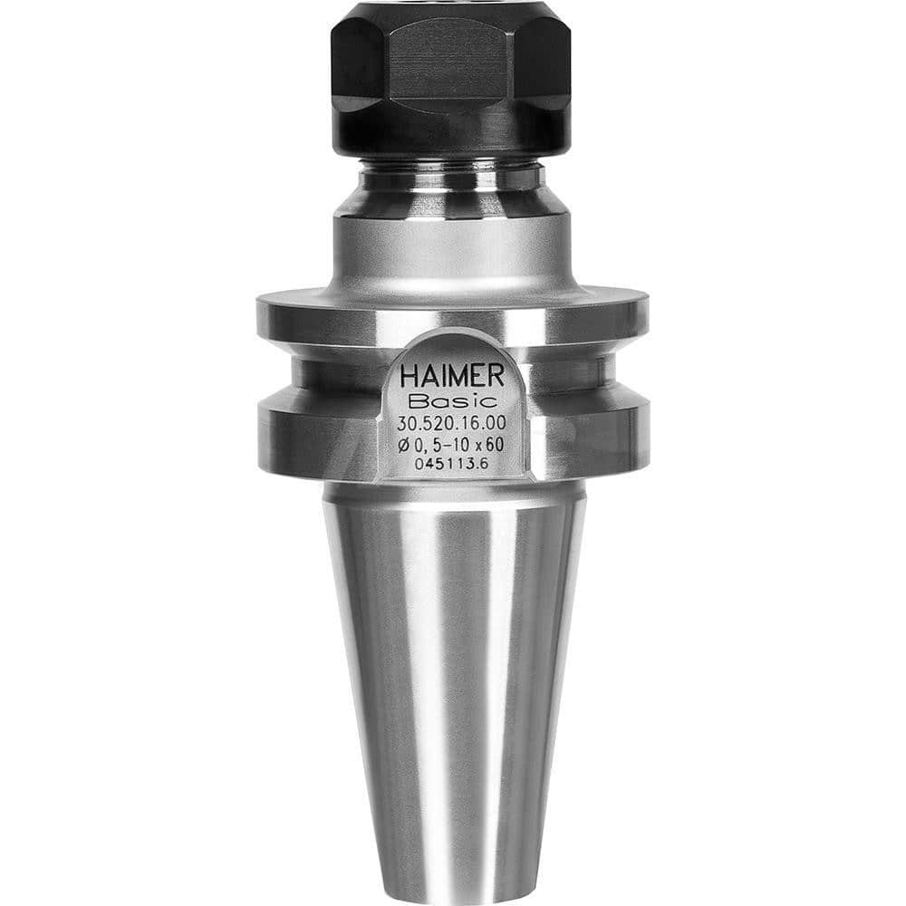 Collet Chuck: ER Collet, Taper Shank 60 mm Projection, Through Coolant