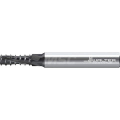 Helical Flute Thread Mill: 1/2-13, Internal, 4 Flute, Solid Carbide 13 TPI, 1″ LOC, AlTiN Coated