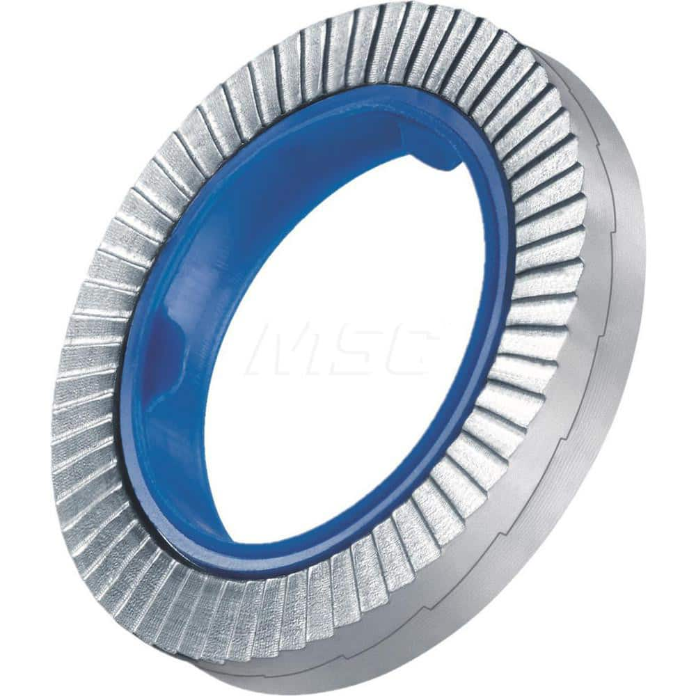 Wedge Lock Washers; Thread Size: 8mm; Material: Steel; Inside Diameter: 8.4; Outside Diameter: 16.6; Finish: Zinc Plated