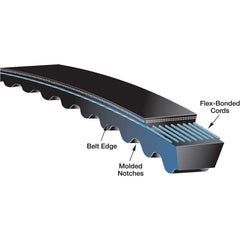 V-Belt: Section BX, 51.11″ Outside Length, 21/32″ Belt Width Gates Ethylene Compound, Banded, BX48