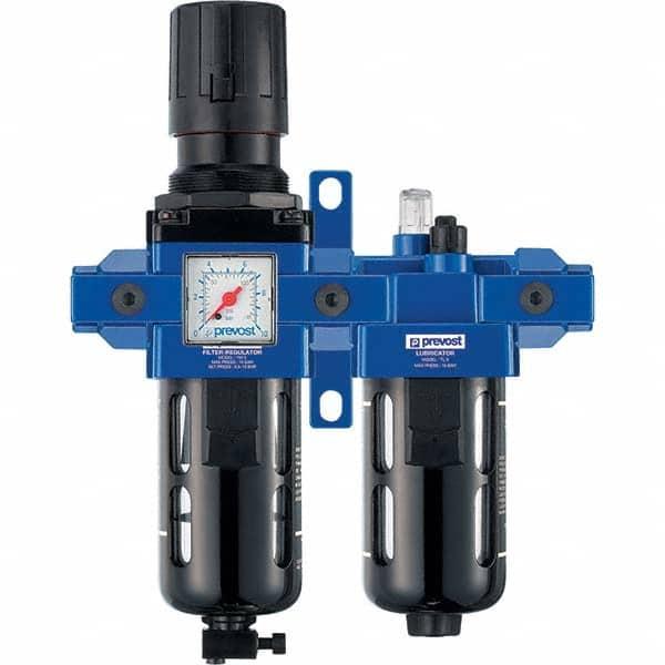 Prevost - Filter, Regulator & Lubricator (FRL) Units Configuration: 2 Pc. Filter/Regulator-Lubricator Body Type: Standard - Best Tool & Supply